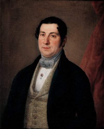 Portret van een Heer door Antonio María Esquivel